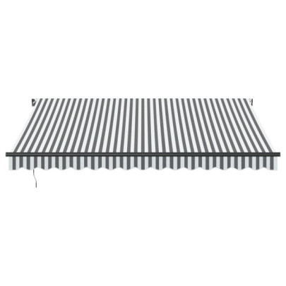 Copertină Retractabilă Manuală 4x3.5m - Antracit/Alb