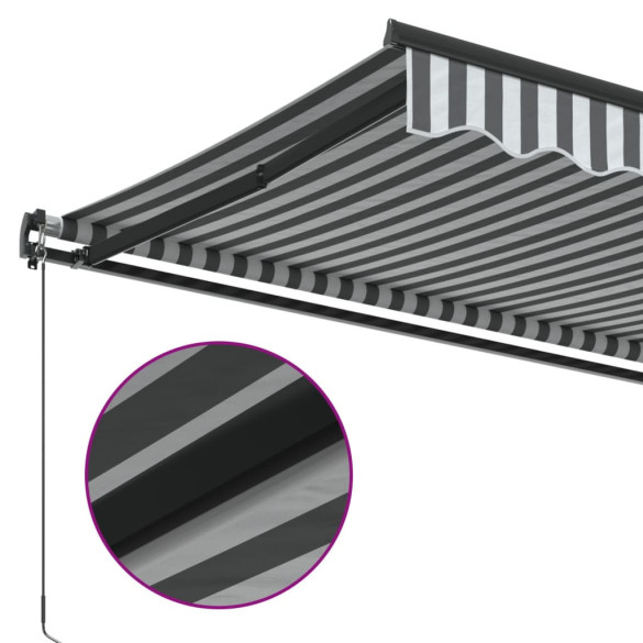 Copertină Retractabilă Manuală 4x3.5m - Antracit/Alb