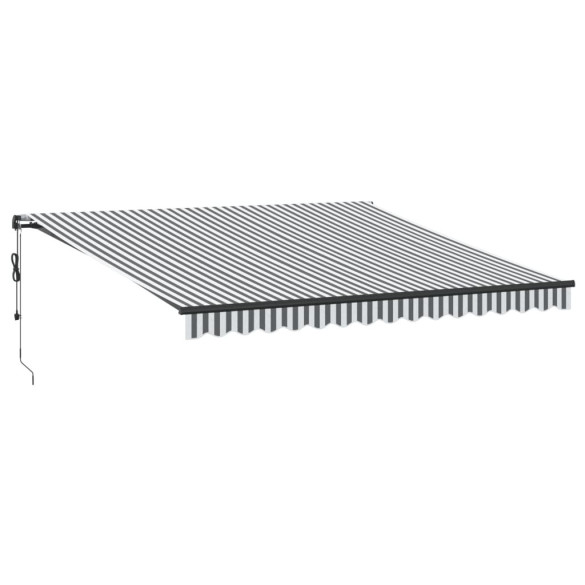 Copertină automată retractabilă 4x3.5m - Antracit/Alb
