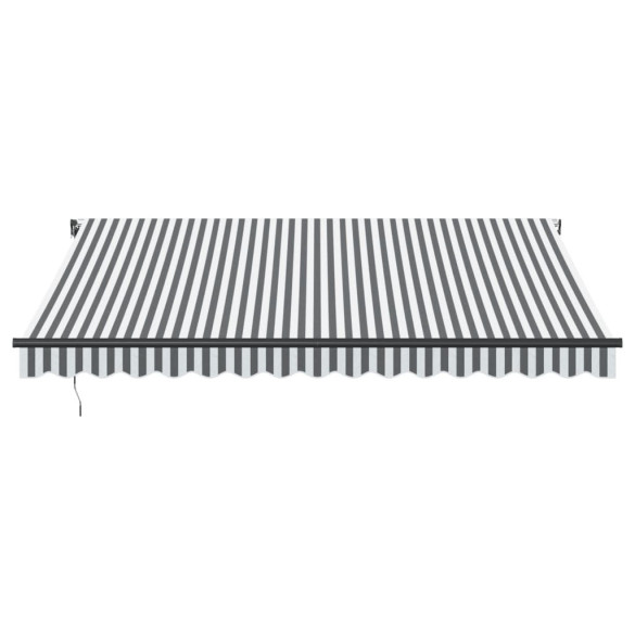 Copertină automată retractabilă 4x3.5m - Antracit/Alb