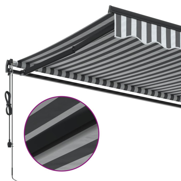 Copertină automată retractabilă 4x3.5m - Antracit/Alb