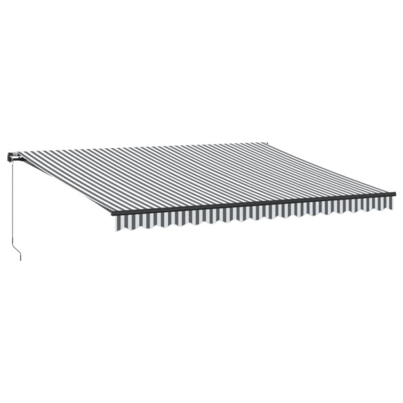 Copertină retractabilă manual 450x350cm - Antracit/Alb
