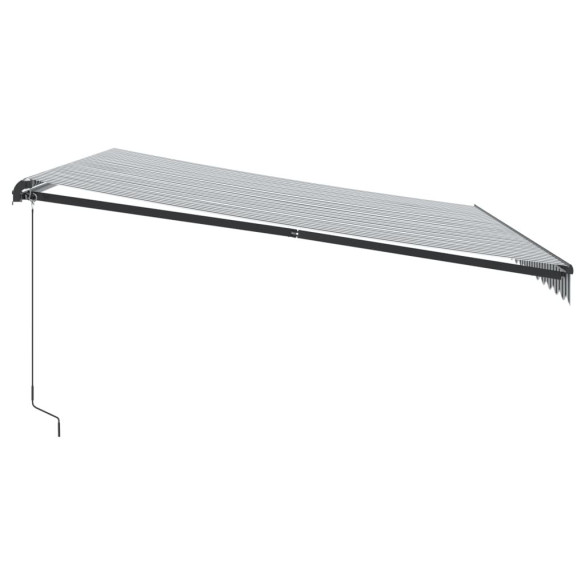 Copertină retractabilă manual 450x350cm - Antracit/Alb