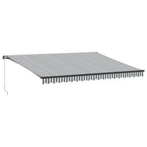 Copertină Retractabilă Manuală cu LED-uri 450x350cm | Livrare Gratuită 2