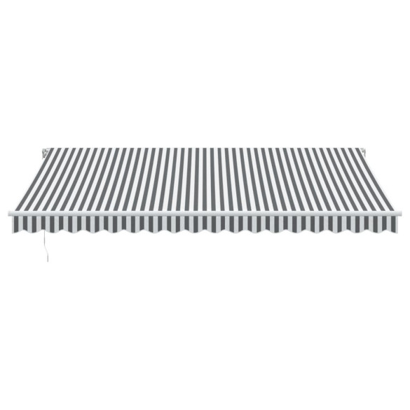 Copertină retractabilă manual 450x300 cm - Antracit/Alb
