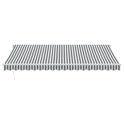 Copertină retractabilă manual 450x300 cm - Antracit/Alb