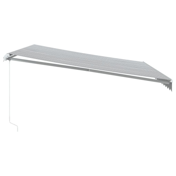 Copertină retractabilă manual 450x300 cm - Antracit/Alb