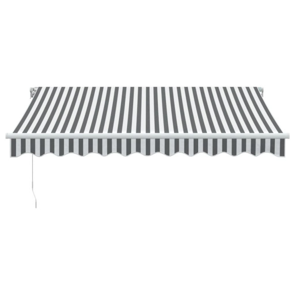Copertină Retractabilă Manual - Antracit/Alb 300x250 cm