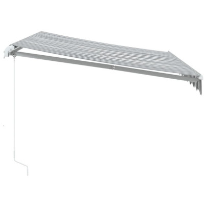 Copertină Retractabilă Manual - Antracit/Alb 300x250 cm