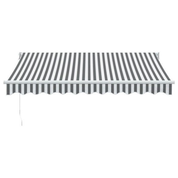Copertină Retractabilă Antracit/Alb 3x2,5m - Umbră și Protecție UV