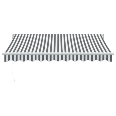 Copertină Retractabilă Antracit/Alb 3x2,5m - Umbră și Protecție UV