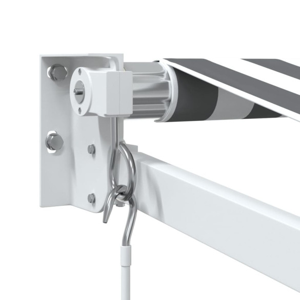 Copertină Retractabilă Antracit/Alb 3x2,5m - Umbră și Protecție UV