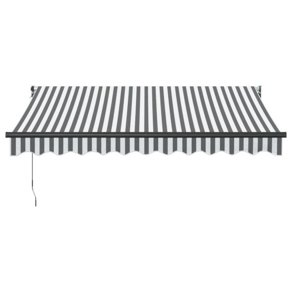 Copertină Retractabilă Antracit/Alb 3x2,5m - Textil/Aluminiu
