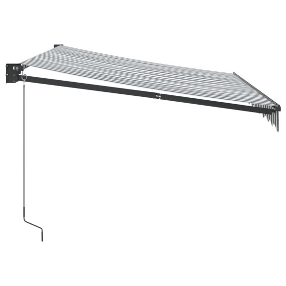 Copertină Retractabilă Antracit/Alb 3x2,5m - Textil/Aluminiu