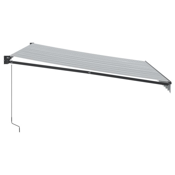 Copertină Retractabilă Antracit/Alb 4x3m - Textil/Aluminiu