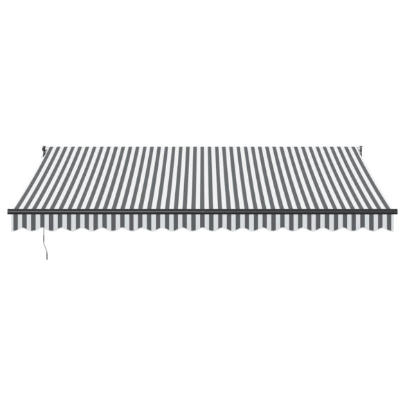Copertină Retractabilă Antracit/Alb 4,5x3m - Textil/Aluminiu