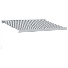 Copertină Retractabilă Antracit/Alb 3x2,5m - Textil/Aluminiu 2