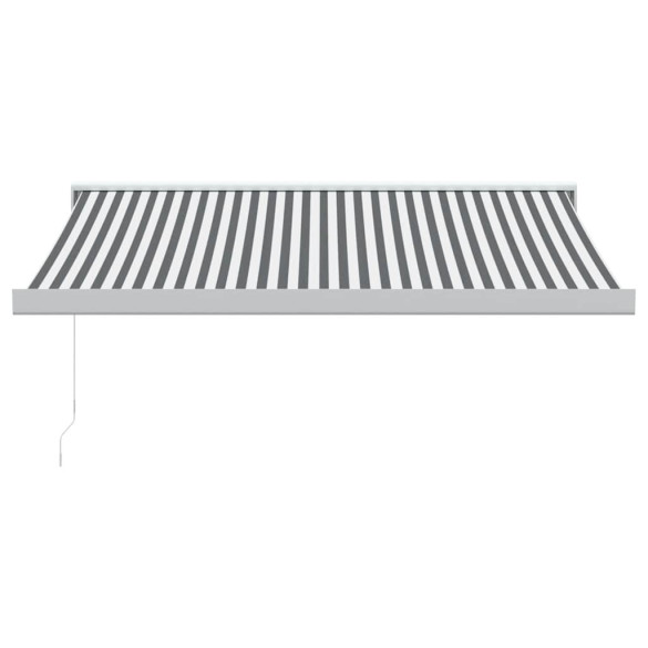 Copertină Retractabilă Antracit/Alb 3x2,5m - Textil/Aluminiu