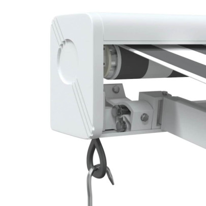 Copertină Retractabilă Antracit/Alb 3x2,5m - Textil/Aluminiu