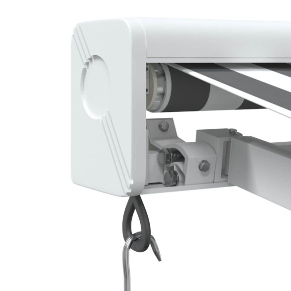 Copertină Retractabilă Antracit/Alb 3,5x2,5 m - Textil/Aluminiu