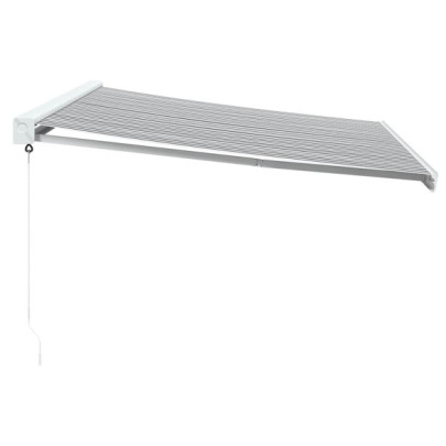 Copertină Retractabilă 4x3m - Antracit/Alb - Livrare Gratuită