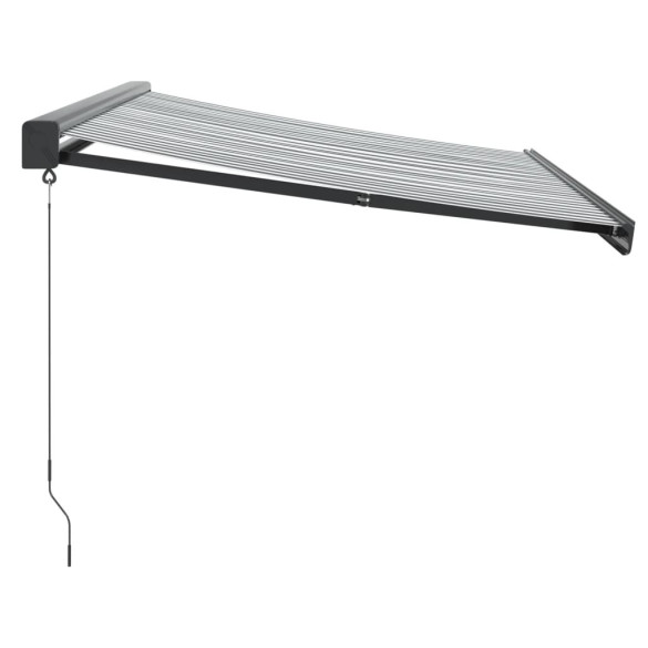 Copertină Retractabilă Antracit/Alb - 3,5x2,5 m - Textil/Aluminiu