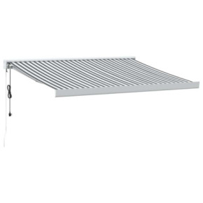 Copertină Retractabilă 3x2,5m - Antracit/Alb - Aluminiu 2