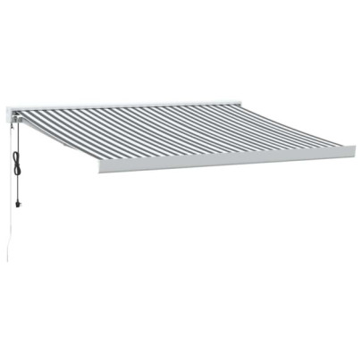 Copertină Retractabilă 3x2,5m - Antracit/Alb - Aluminiu