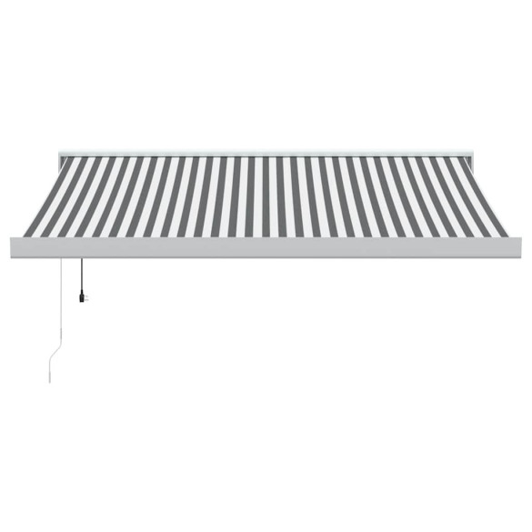 Copertină Retractabilă 3x2,5m - Antracit/Alb - Aluminiu