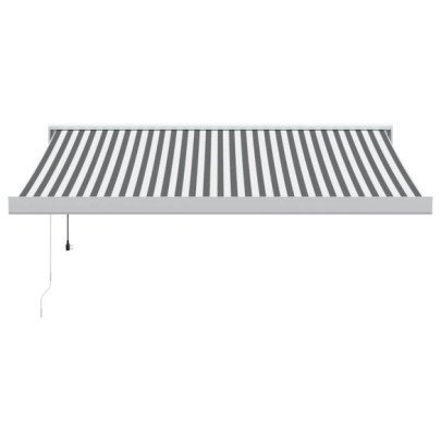 Copertină Retractabilă 3x2,5m - Antracit/Alb - Aluminiu