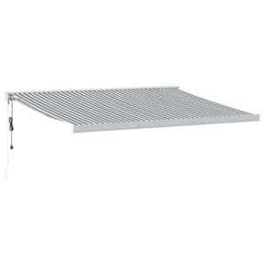 Copertină Retractabilă 4x3m - Antracit/Alb - Aluminiu - Livrare Gratuită 2