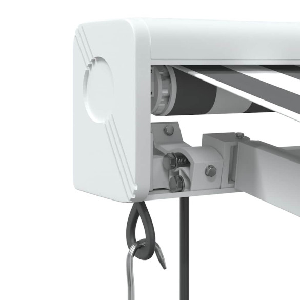 Copertină Retractabilă 4x3m - Antracit/Alb - Aluminiu - Livrare Gratuită