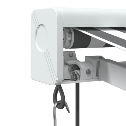 Copertină Retractabilă 4x3m - Antracit/Alb - Aluminiu - Livrare Gratuită