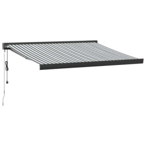 Copertină Retractabilă Antracit/Alb 3,5x2,5m - Livrare Gratuită 2