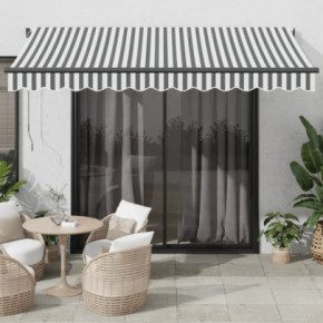 Copertină retractabilă manuală cu LED - 350x250 cm