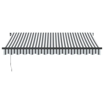 Copertină retractabilă manuală cu LED - 350x250 cm
