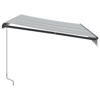 Copertină retractabilă manuală cu LED - 350x250 cm