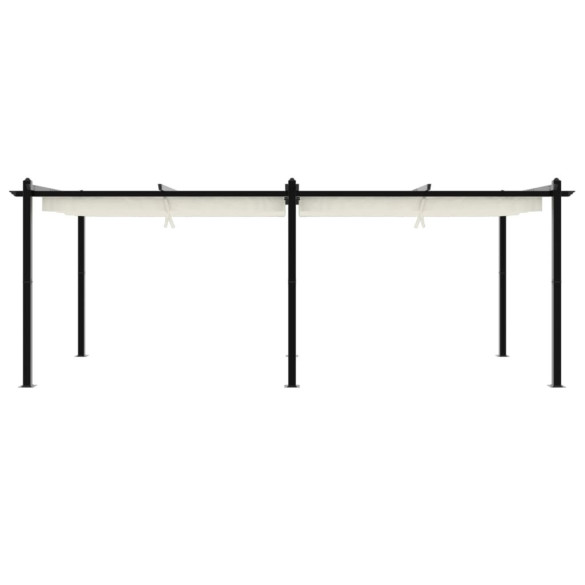 Foișor Grădină Retractabil 3x6m - Aluminiu - Crem