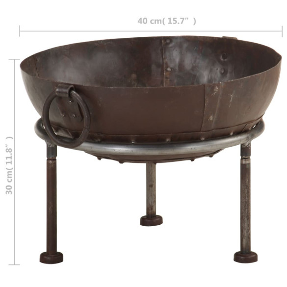 Vatră de Foc Rustică din Fier - Ø 40 cm | Livrare Gratuită Vatră de Foc Rustică din Fier - Ø 40 cm | Livrare Gratuită