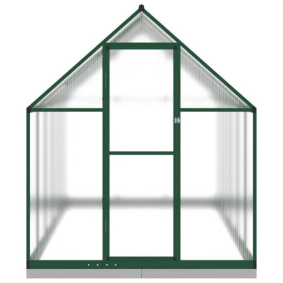 Seră de grădină - Verde, Aluminiu - Livrare Gratuită