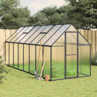 Sere cu cadru de bază - antracit - 445x169x195 cm - aluminiu