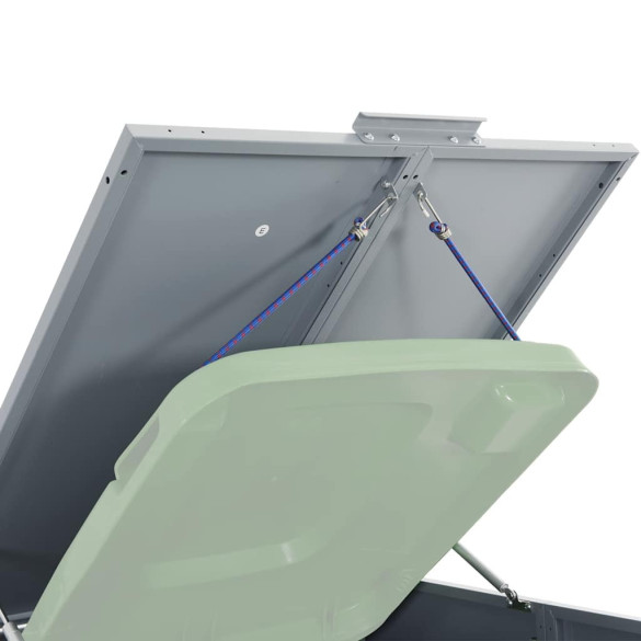 Depozitar Cos Gunoi cu Roti 6 Cosuri Otel | Livrare Gratuita