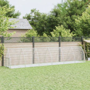 Cușcă Iepuri Argintiu Oțel Galvanizat 600x105x120 cm