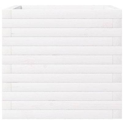 Jardinieră Grădină Albă - Lemn Masiv Pin | Livrare Gratuită