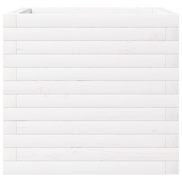 Jardinieră Grădină Albă - Lemn Masiv Pin | Livrare Gratuită