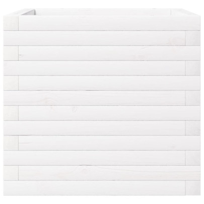 Jardinieră Grădină Albă - Lemn Masiv Pin | Livrare Gratuită