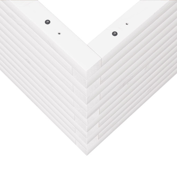 Jardinieră Grădină Albă - Lemn Masiv Pin | Livrare Gratuită