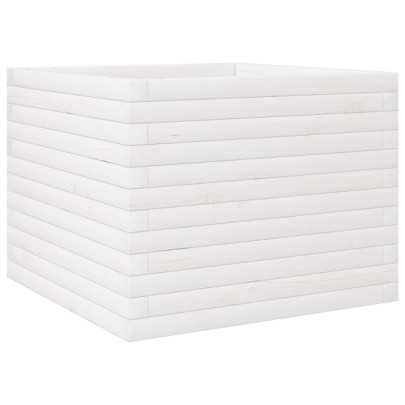 Jardinieră Grădină Albă - Lemn Masiv Pin | Livrare Gratuită