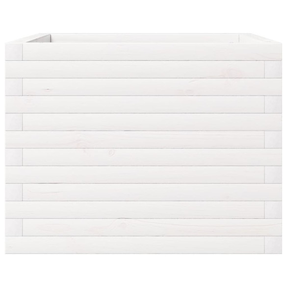 Jardinieră Grădină Albă - Lemn Masiv Pin | Livrare Gratuită