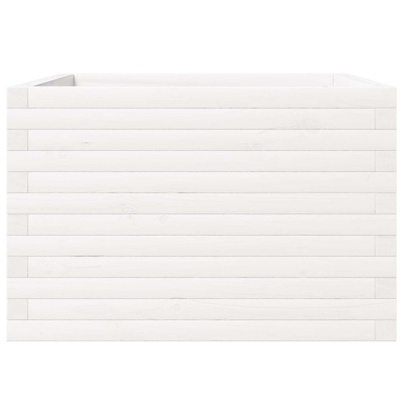 Jardinieră Grădină Albă - Lemn Masiv de Pin | Livrare Gratuită